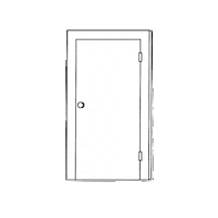 harpergrae music door harper front door Sticker