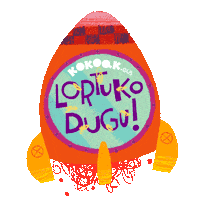 kokoakgara rocket euskara cohete euskaraz Sticker