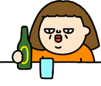 Drinking Beer Sticker Sticker by Plastic Thing