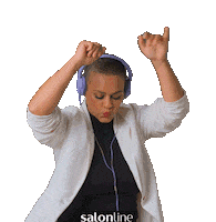 Escutando Happy Dance Sticker by Salon Line