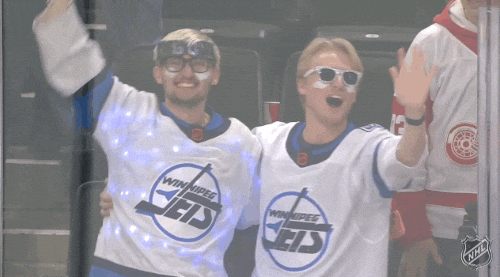 Happy Winnipeg Jets GIF by NHL