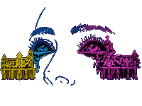Another Dimension Face Sticker