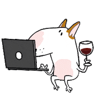 Chilling Bull Terrier Sticker by Jimmy the Bull