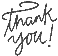 Lettering Thank You Sticker