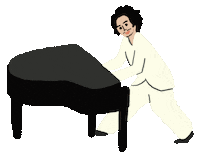 Piano Sticker