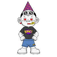 Next Level White Monkey Sticker by Zhot