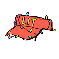 Hip Hop Fireworks Sticker