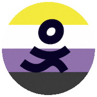 manchesterfrontrunners non binary frontrunners non binary flag manchester frontrunners Sticker