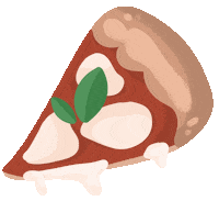 Hungry Pizza Sticker