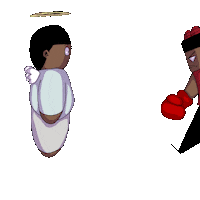 Fight Animation Sticker by NobodyP