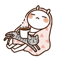 Cat Coffee Sticker