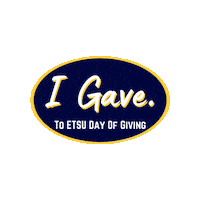 Etsu Day Of Giving Sticker by Advance ETSU