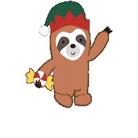 Christmas Sloth Sticker by Miniso Canada