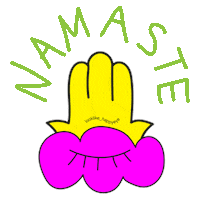 Looklike_happyeye india hand eye yoga Sticker