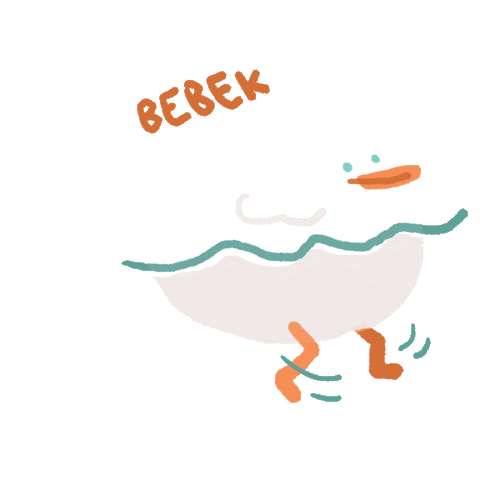 ugagoo giphyupload wtf duck swim Sticker