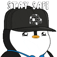 Penguin Stay Home Sticker by Pudgy Penguins