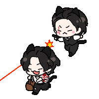 Cat Run Sticker
