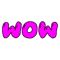 Pink Wow Sticker by herbertonic