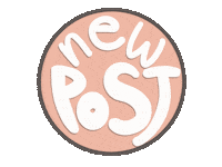 New Post Pink Sticker