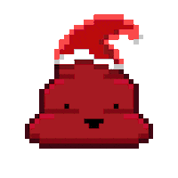 Pixel Shitting Sticker by Poopies.io