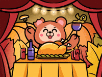 BerajiBears joyful berajibears thankgiving GIF