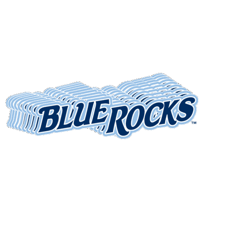 bluerocks giphygifmaker baseball wilmington wilmington blue rocks Sticker