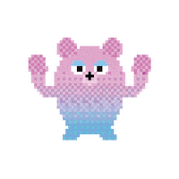 くま 熊 Sticker by SINN PURETE