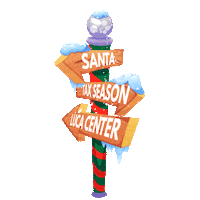 Santa Taxseason Sticker by Luca Center