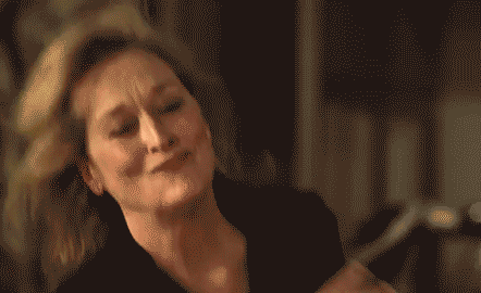 Happy Meryl Streep GIF