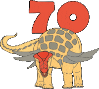 Dinosaur Dino Sticker by Charlotte Filshie