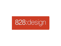 828design logo glitch paint asheville Sticker