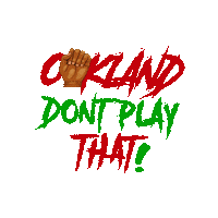 Black Power Fist Sticker by OaklandDontPlay
