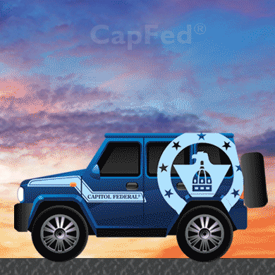 CapFed giphyupload blue car cars GIF