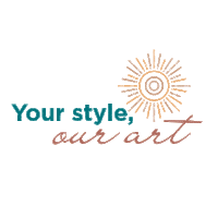 boho_waves art beach style sea Sticker