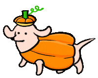 Dog Halloween Sticker by Stefanie Shank