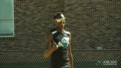 track & field wave GIF by GreenWave