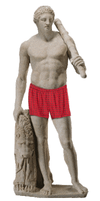 gettymuseum art artwork sculpture underwear Sticker