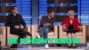 He Doesnt Know Joel Mchale GIF by ABC Network