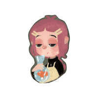 Girl Fish Sticker