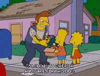 happy bart simpson GIF