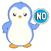 No Way Penguin Sticker by Pudgy Penguins