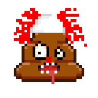 Art Shitting Sticker by Poopies.io