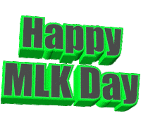 martin luther king day text Sticker