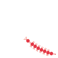 Bug Worm Sticker by Take Note Papelaria