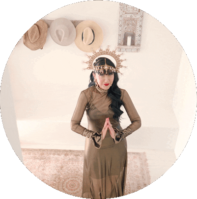 Queen Gold Sticker by Ingrid Arna
