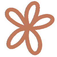 Orange Flower Sticker