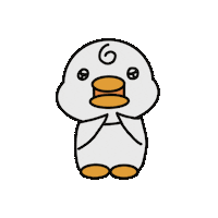 eesujinn duck 동물 오리 반짝반짝 Sticker