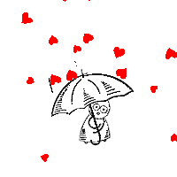 In Love Hearts Sticker