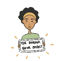 Klauridsenart girl takeaway vejle buddhabowl Sticker
