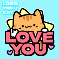 I Love You Cat GIF by Lord Tofu Animation
